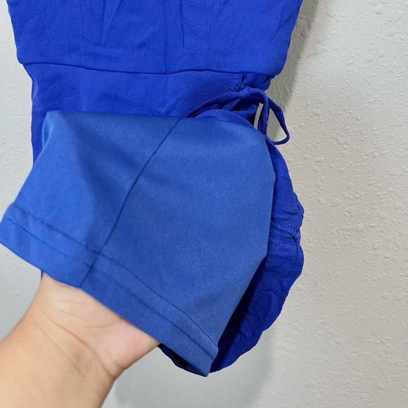 Superdown Revolve Karen Wrap Romper in Royal Blue Dize Extra Small S - Picture 7 of 10